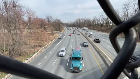 HAPPENING NOW: The Peoples Convoy is making its way through the DC Beltway