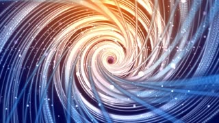 Hypnotic White Blue Coil Loop.Motion Graphic video. Visual Effect video. Motion Backdrop.