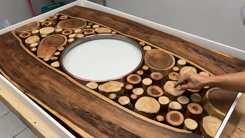 HOW TO MAKE EPOXY TABLE (With Moving Gears Wall Clock)🤷