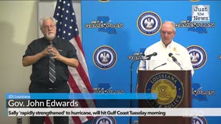 Gov. Edwards speaks about Hurricane Sally