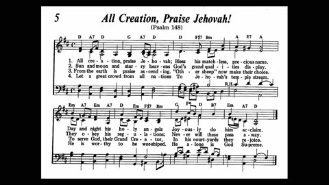 All Creation, Praise Jehovah! (Song 5 from Sing Praises to Jehovah)
