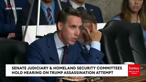 Senator Josh Hawley to Acting Security Service Director Why No One Has Been Fired in Trump Shooting