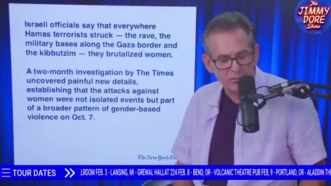 The Jimmy Dore Show - NY Times LIED About October 7th R@pe Story!