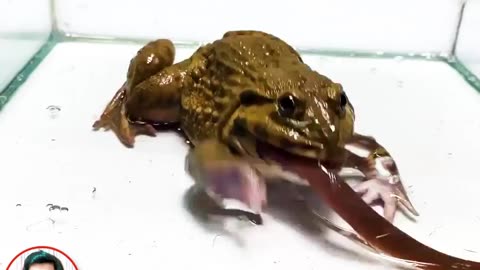 African Bullfrog Vs Big electric Eel