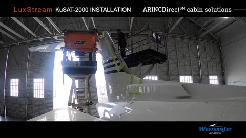 time lapse video of kusat 2000 lnstallation western jet aviation