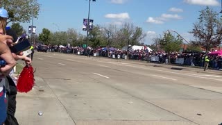 The Texas Rangers Victory Parade Rolls ON...