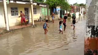 Así se ve el barrio Olaya Herrera tras la lluvia