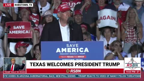 Crowd Sings National Anthem in Midst of Trump's Speech at TX Rally in Tribute to J6 Prisoners