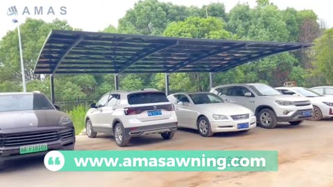 Aluminum carport Amas awning L shape model 5.5 x 3M