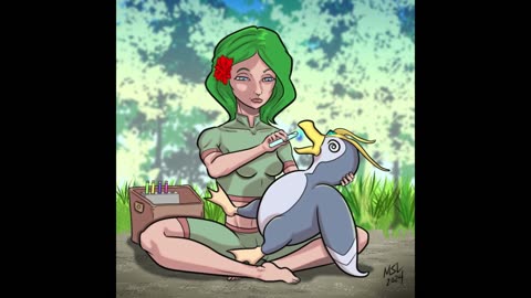 Alchemical Forest Healer with her Zingu