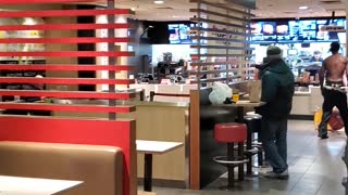 A Bizarre Brawl under the Golden Arches