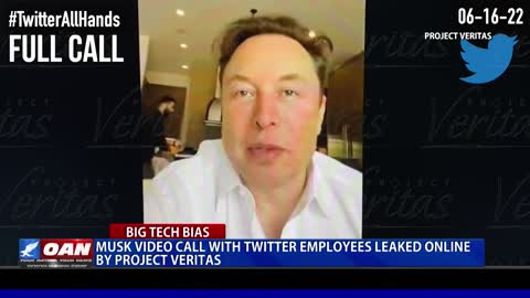 Musk video call with Twitter employees leaked online by ‘Project Veritas’