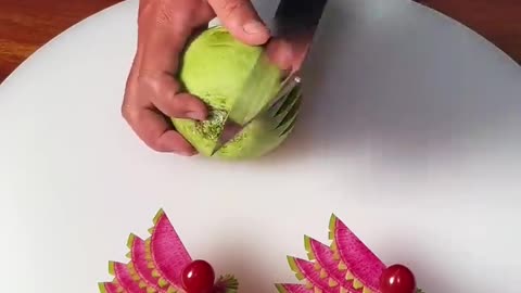 How to carve fruit very fast and beauty part2750
