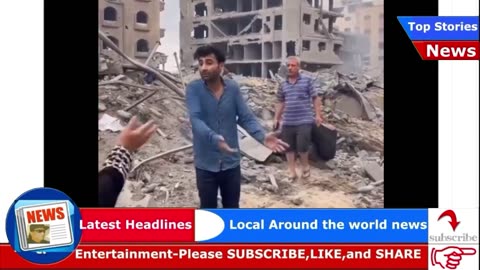 A Palestinian family cries over their home, which was destroyed as a result of the bombing