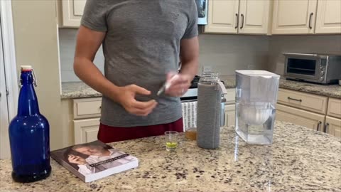 Christian Elliot makes chlorine dioxide in his kitchen