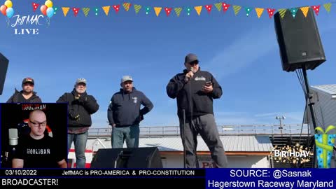 JeffMAC LIVE: The Peoples Convoy Day 17 | Hagerstown Raceway Maryland | USA |