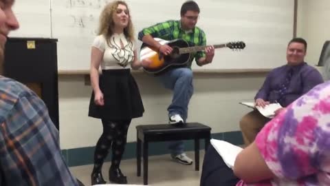 Music Teacher Starts Singing Pop Song Then The Entire Class Does Something