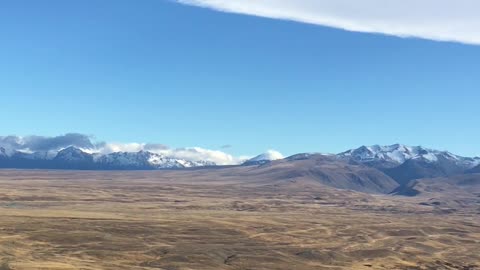 Beautiful sky and the lake in NewZealand