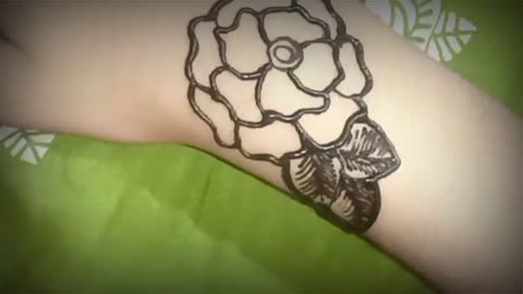 Arabic Hand Desgine Flower Tatto #Viral #Desgine