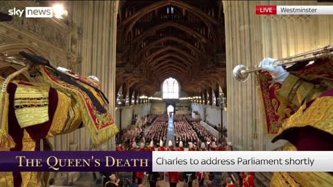 King addresses Westminster Hall