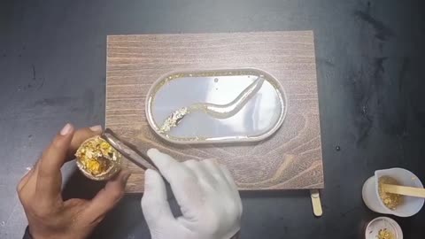 epoxy resin Art small tray #01