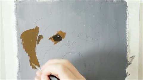 Oil Painting for BEGINNERS - How to Paint a Dog