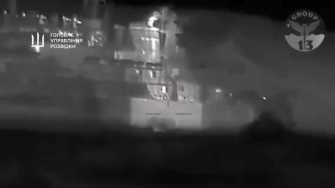 Incredible Footage of Ukrainian Surface Drones Smashing into Russian Warship "Cesar Kunikov"