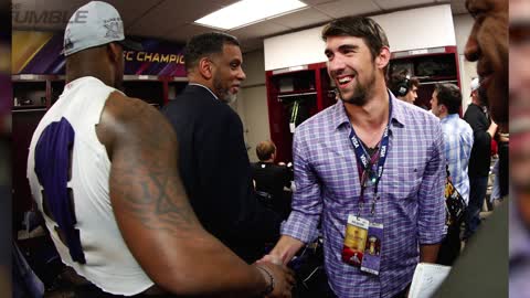 Baltimore Ravens Game Paused To See Michael Phelps Swim