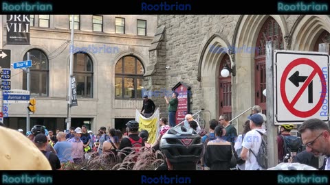 Memorial for a fallen cyclist killed by dumptruck driver - 7/31/2024 - Bloor and Avenue road