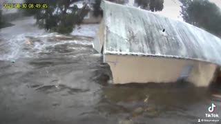 Security video shows Hurricane Idalia demolishing home
