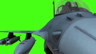 Green Screen Jet Fighter Close Up Video
