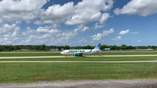 Livery!!! Frontier Airlines Joey the Opossum Airbus A320 Rochester NY 8/14/21