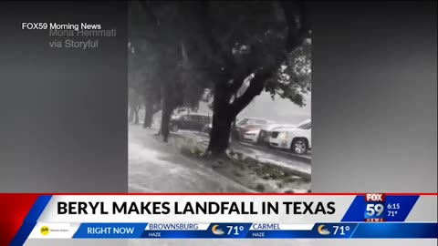 July 8, 2024 - Hurricane Beryl Makes Landfall in Texas