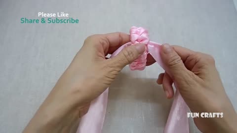 DIY Ribbon Crafts - How to Make Braided Scrunchies with Satin Ribbon – Easy No Sew Braided Scrunchie