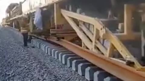 Amazing train tracks machine