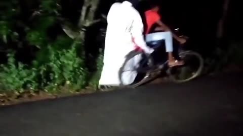 ghost prank in night