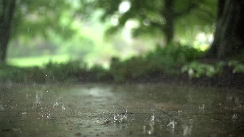 Raindrops in Super Slow Motion