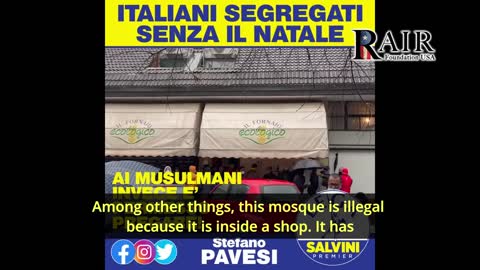 Stefano Pavesi slams illegal mosque operating in Italy