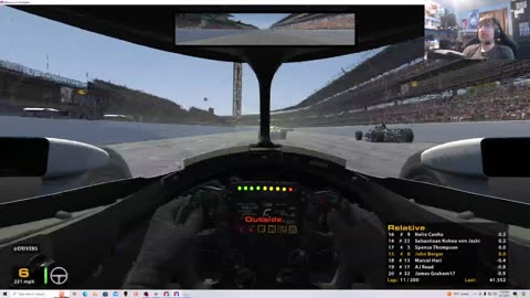iRacing B Fixed IndyCar Series Oval from Indianapolis 6/1/24. My iRacing Indy 500 Only Attempt.