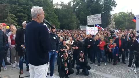 Mag. Vladimir Pirnat, dr. med., spec. int. med., protesti Ljubljana (22.09.2019)