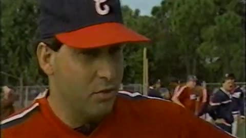 March 5, 1987 - Ron Hassey of White Sox, Coach Herm Starrette of Cubs