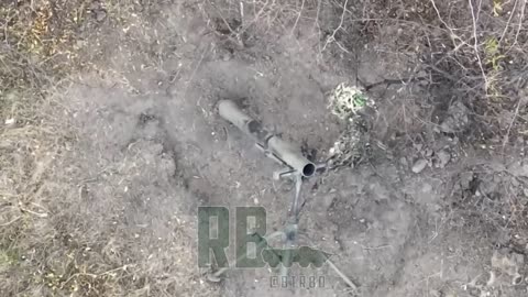 Dumped directly onto a Ukrainian mortar standing unmasked in a forest belt