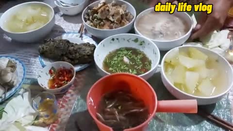 Dancing fish salad and millet | daily life vlog