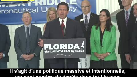 Ron DeSantis - problème des migrants