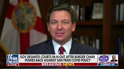 Gov. DeSantis on bringing In-N-Out Burger to Florida as part of a pushback against vaccine mandates