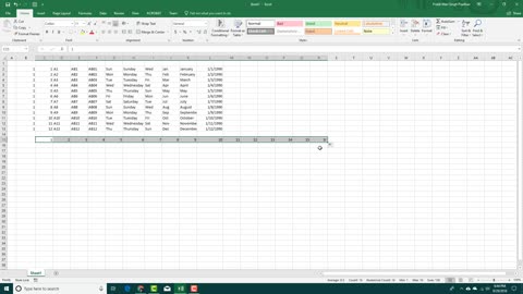 MS Excel Tutorial - Lesson 11 - Autofill