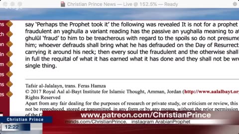 Christian prince A prophet of God accused of theft