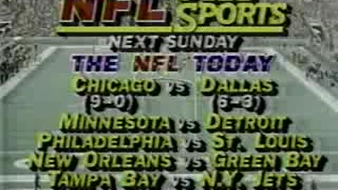 nfl 1985 Week 10 Lions vs Bears