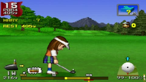 Hot Shots Golf PS1 Amateur Tournament Playstation 1