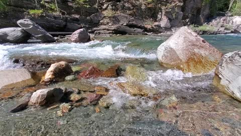 Glacier National Park Montana icy cold water